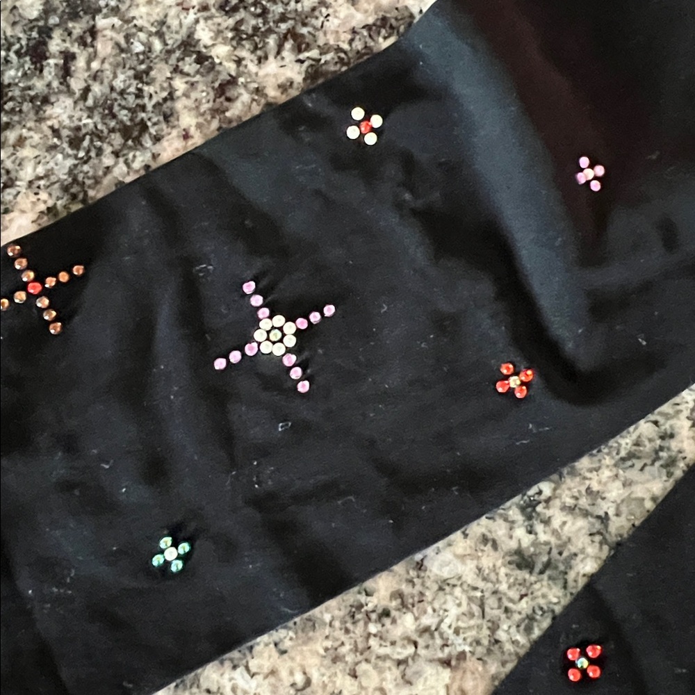 CHANEL Black Tights With Rhinestones - Picture 2 of 10